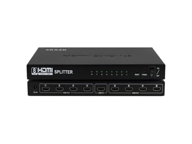 &uu HDMI SPLITTER 1 X 8 DUPLICA HD 4K C7833K